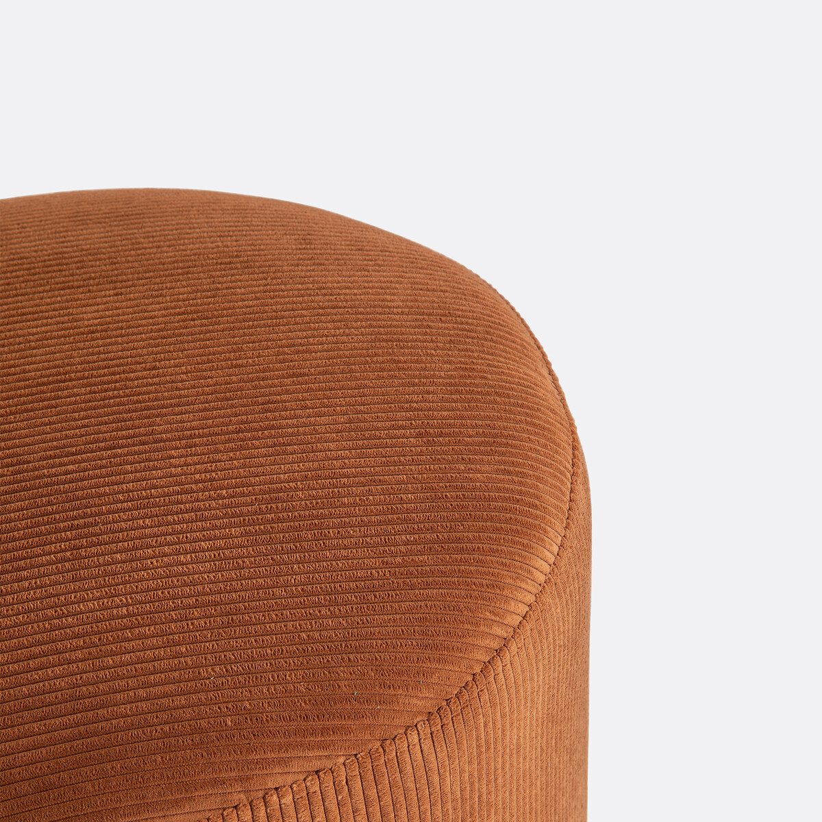 LA REDOUTE INTERIEURS<br>Puff com nervuras de veludo, Séméon