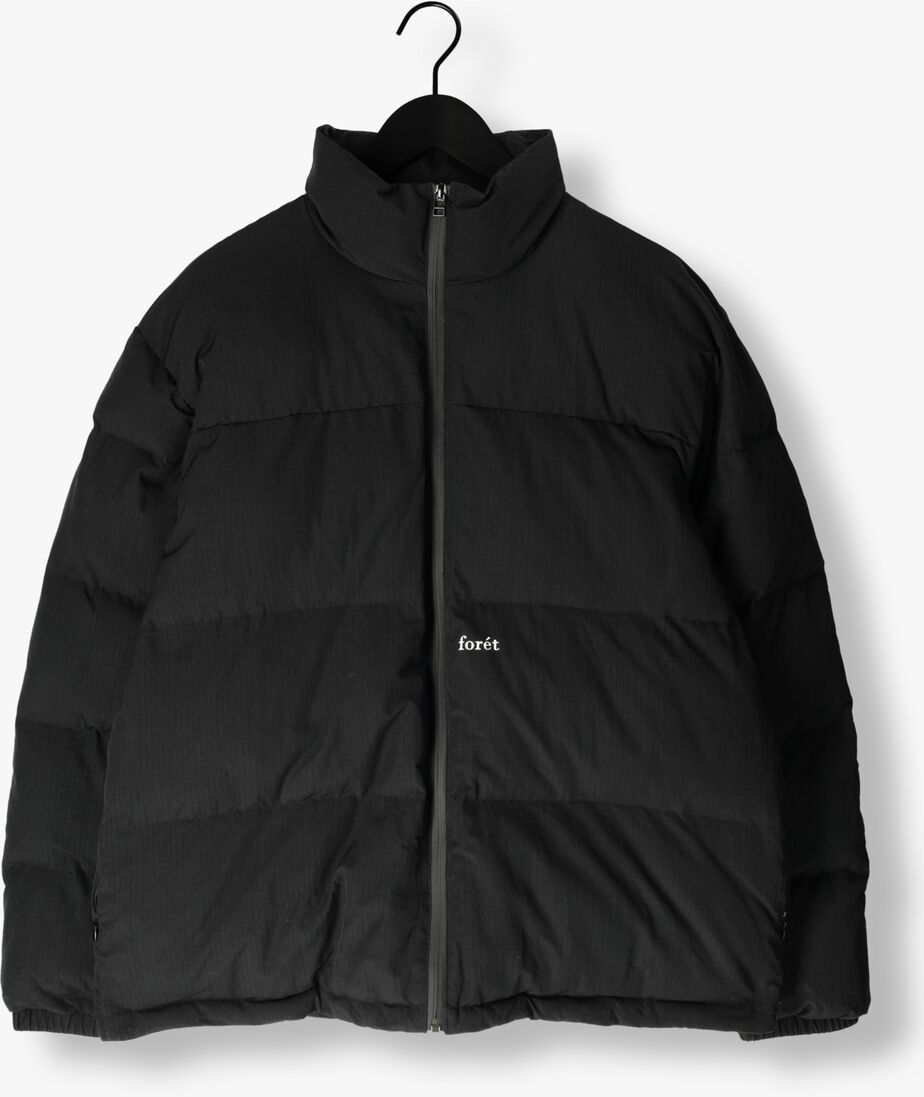 zwarte forét gewatteerde jas polar puffer jacket