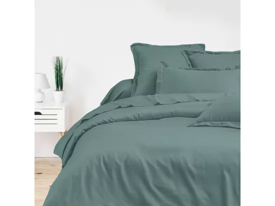 Housse de couette 140x200 cm 1 personne satin de coton