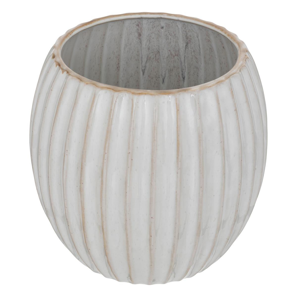 POT CERAMIQUE REACTIVE CAFE BORDELAIS BEIGE D.17CM