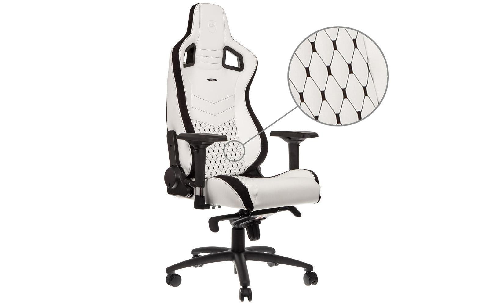 Gaming-Stuhl EPIC Weiss<br>Besonders bequemer Computersessel, Mercedes-AMG Petronas Motorsport Edition