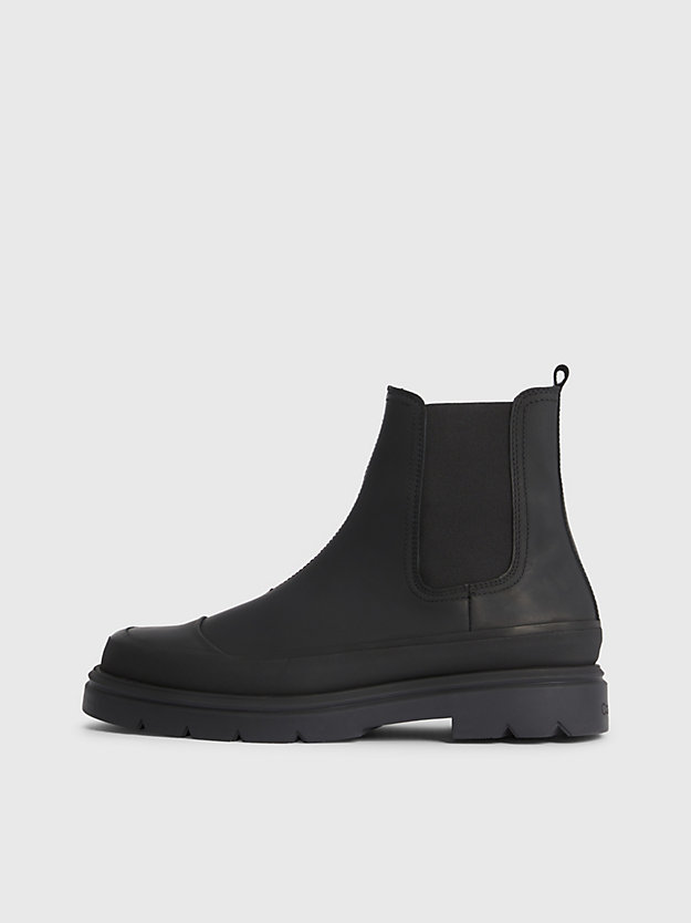 botas de couro até o tornozelo