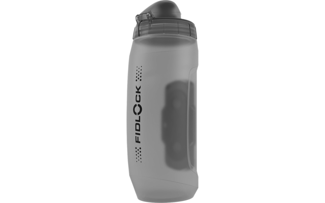 Fidlock Twist Bottle Bike Base Trinkflasche mit Haltersystem Transparent Schwarz 590 ml