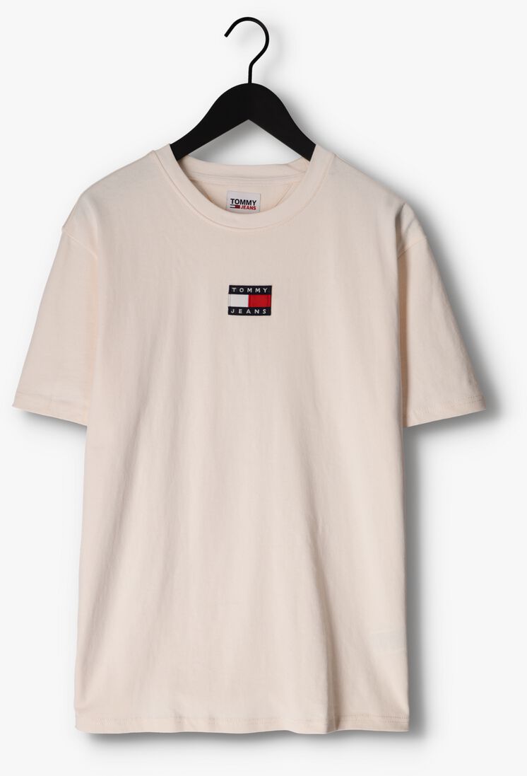 TOMMY JEANS gebroken wit tommy jeans t-shirt tjm tommy badge tee