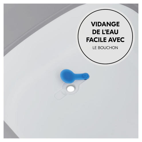 Baignoire compacte Wash N Fold - Blanc/gris - HAUCK