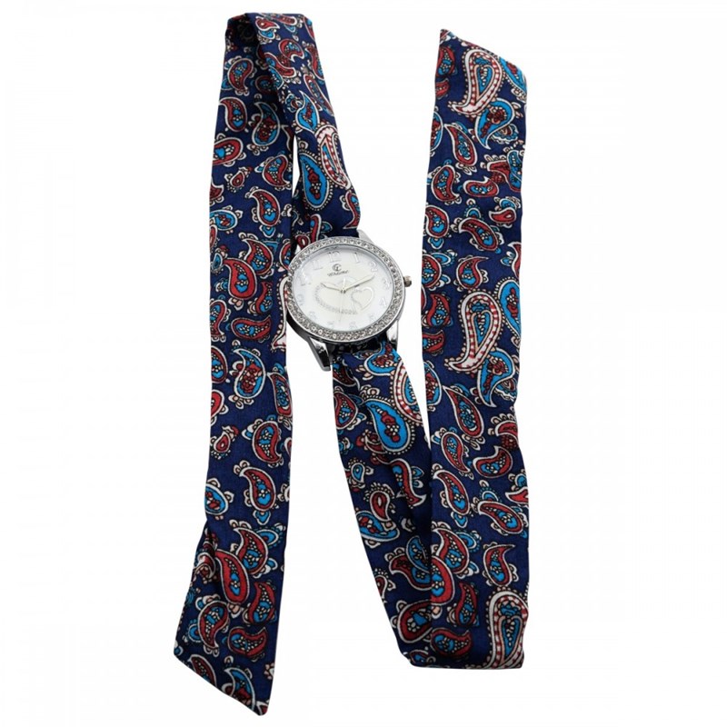 Montre Femme CHTIME bracelet Tissu Bleu