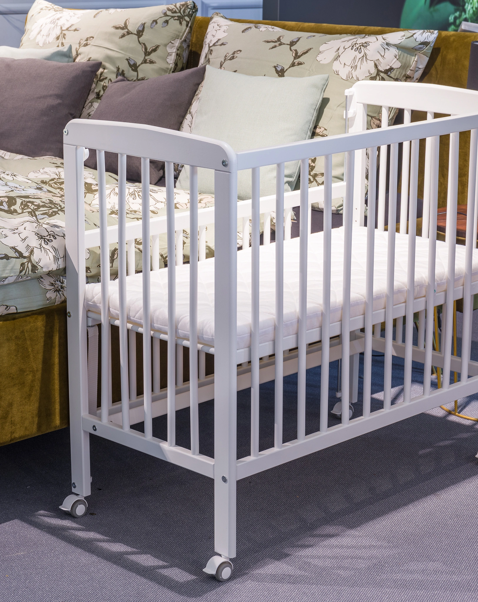 Beistellbett NINO (90x45) in weiß