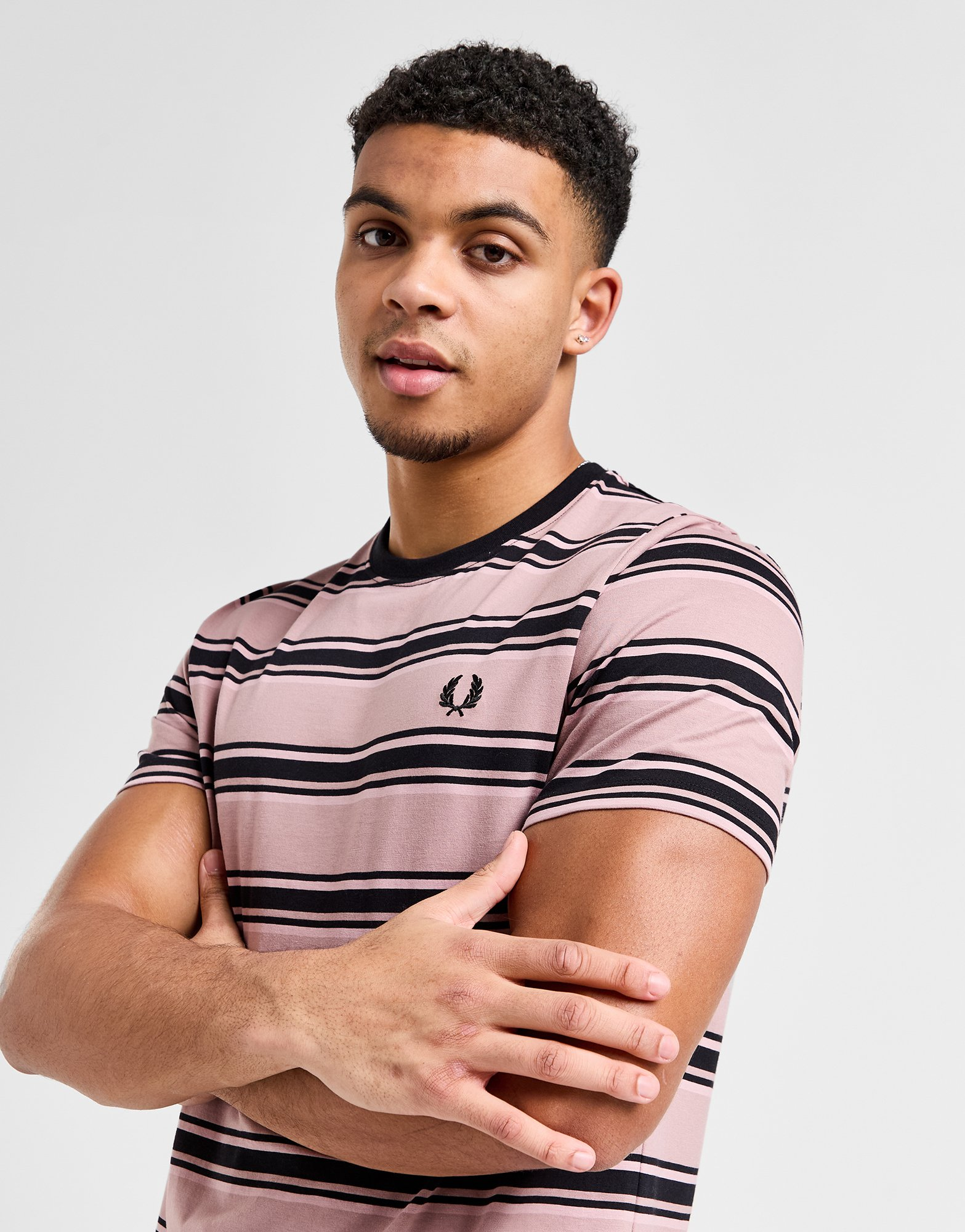 Fred Perry T-shirt Rayé Homme