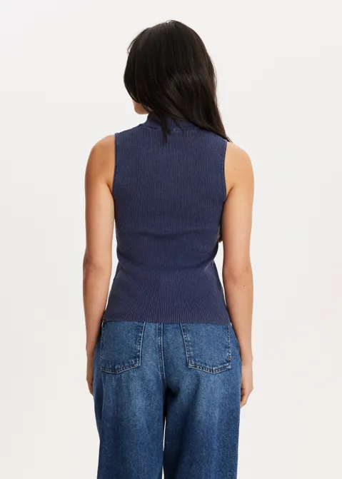 Mouwloos vest blauw (BLW.M)