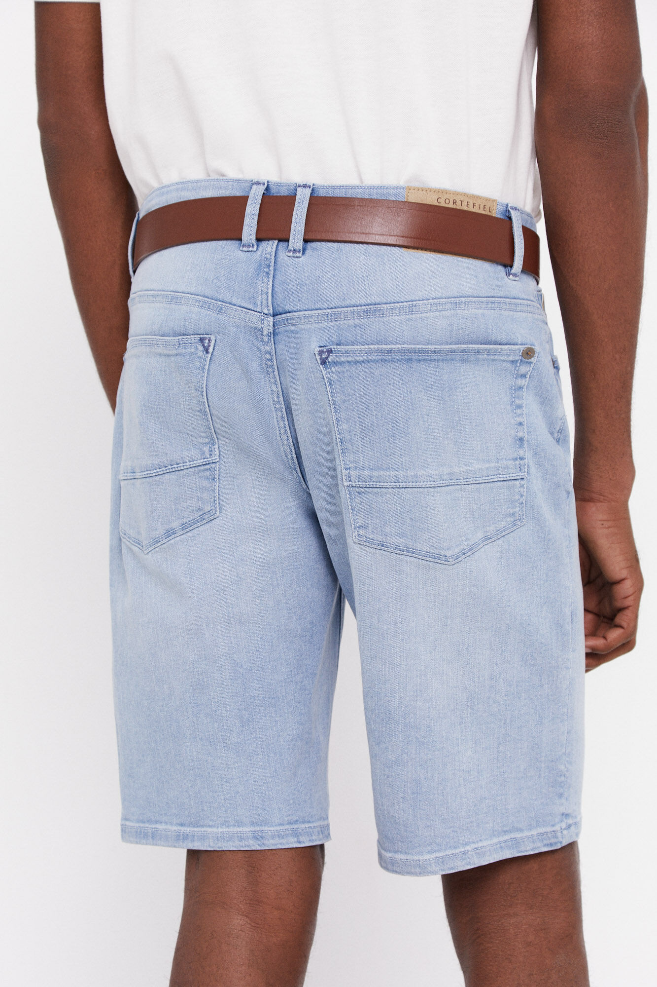 Bermuda jeans clara - Azul