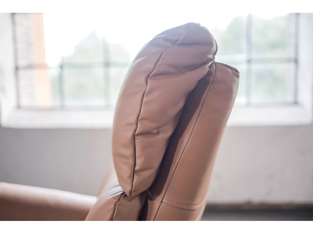 Fauteuil - marron cuir - NAMA