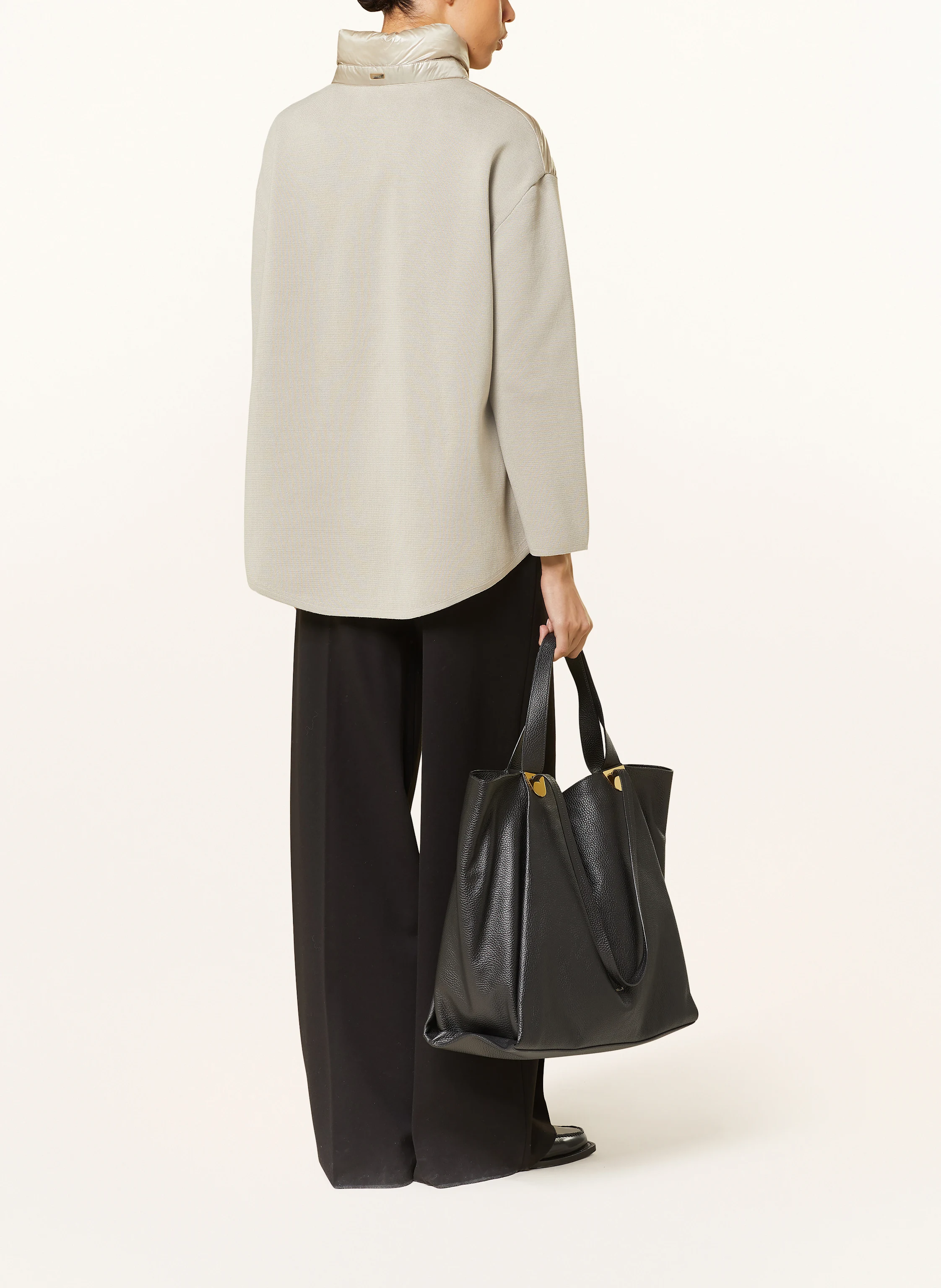HERNO Daunenjacke im Materialmix
