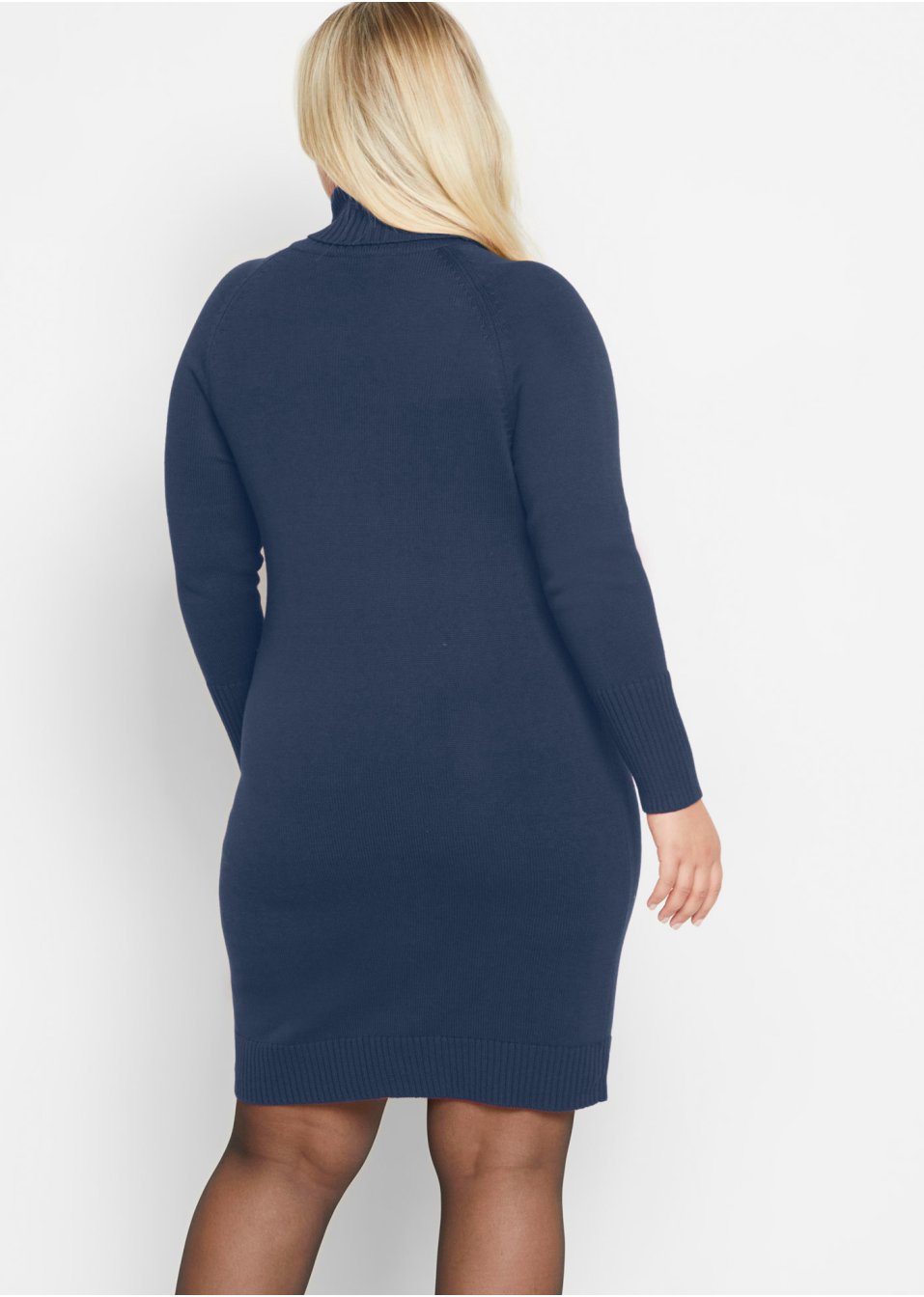 Robe en maille de grossesse zippée avec fonction allaitement