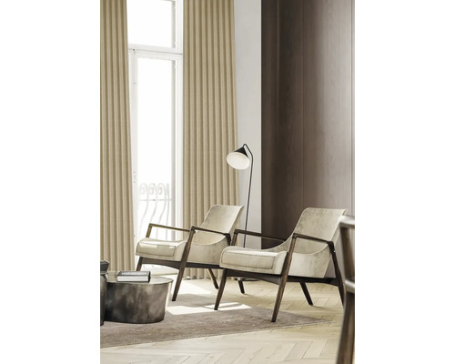 Gordijn met universele band Amiens taupe 140x280 cm