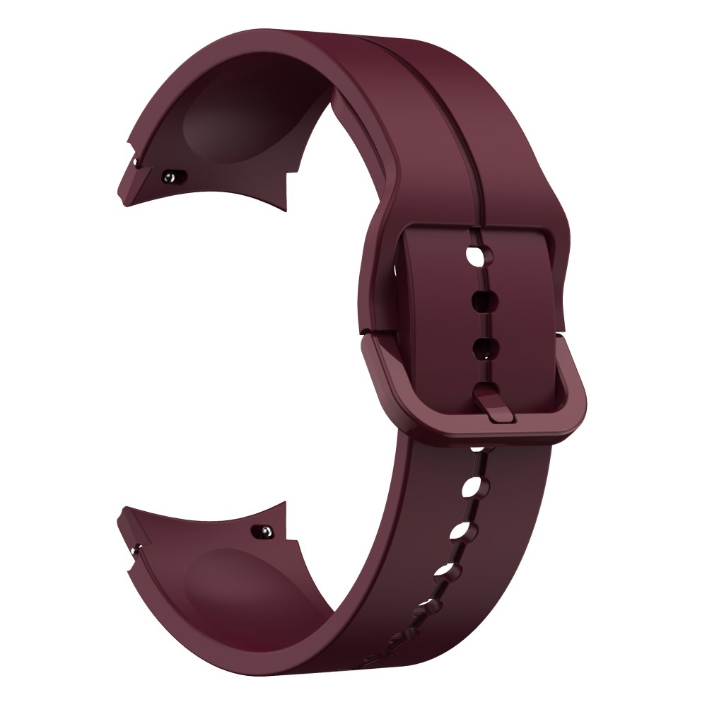 Samsung Galaxy Watch 4 Classic (46mm) Ersatz Sport Silikon Armband Split Design (Gelenkumfang: 180 - 230mm) - Weinrot