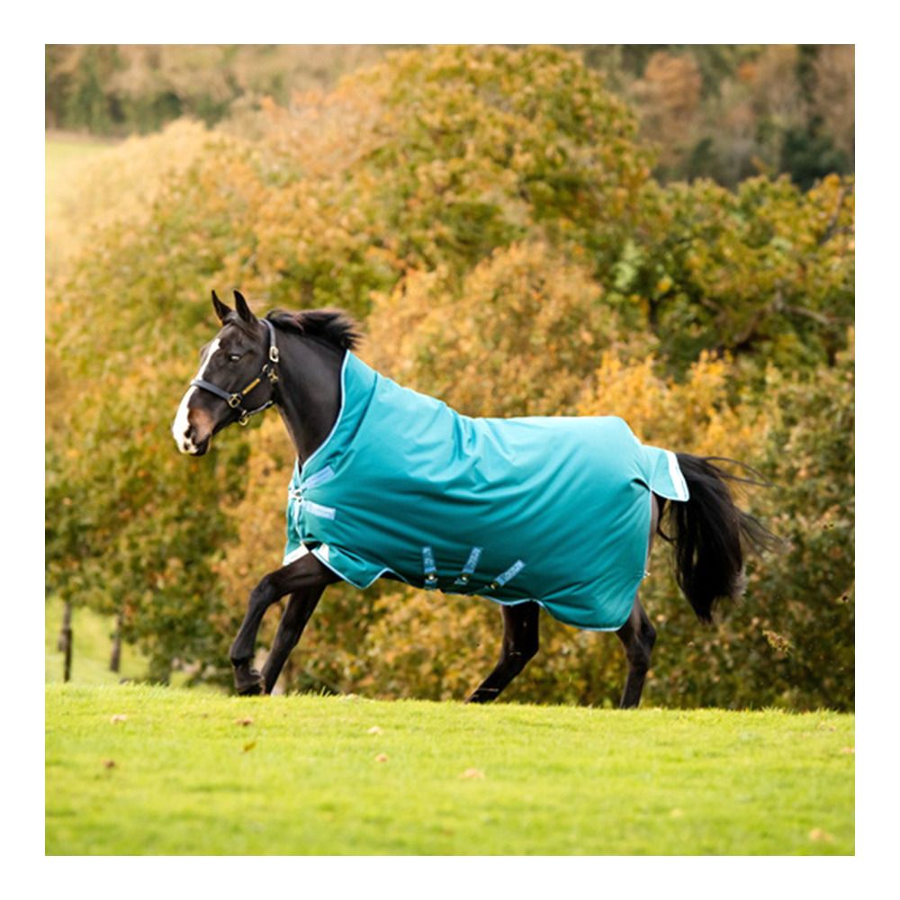 Horseware AMIGO BRAVO 12 WUG HVY 400G - Couverture de paddock storm green/turquoise/aqua