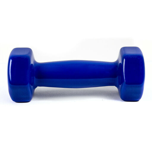 halteres de 1 kg com pega macia em vinil para exercícios, ginástica e musculação.