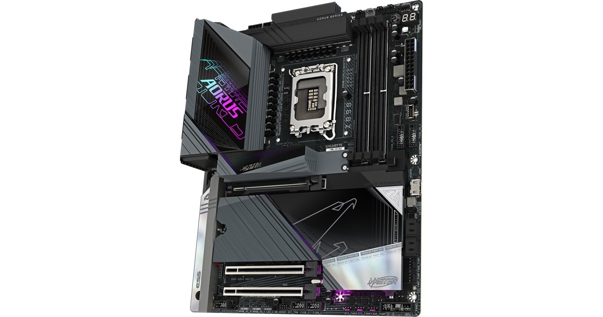 GIGABYTEZ890 AORUS MASTER socket 1851 moederbord  (RAID, 10Gb-LAN, Wi-Fi 7, BT, Sound, ATX)