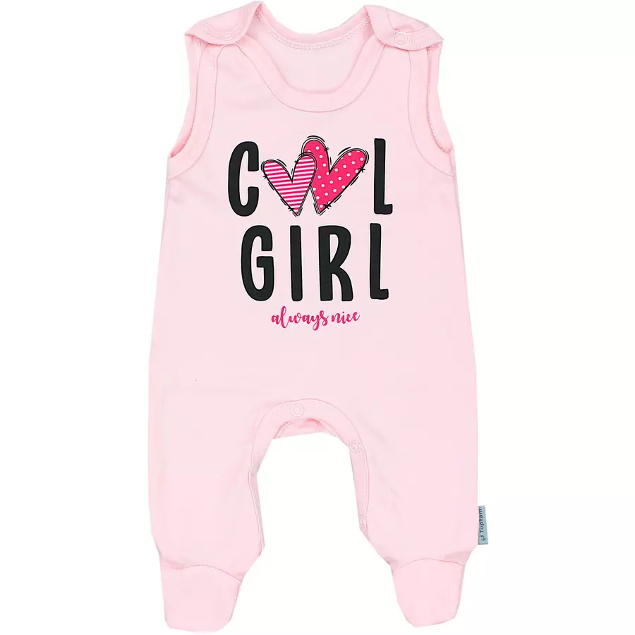 TupTam Baby Strampler mit Aufdruck Spruch 5er Pack apricot