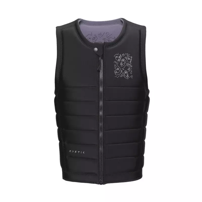 Gilet impact MYSTIC Mayhem Frontzip Wake Black
