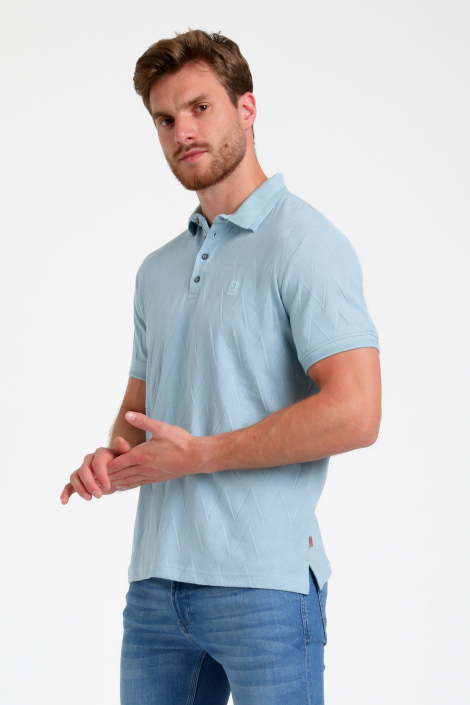 Gabbiano blauwe heren polo
