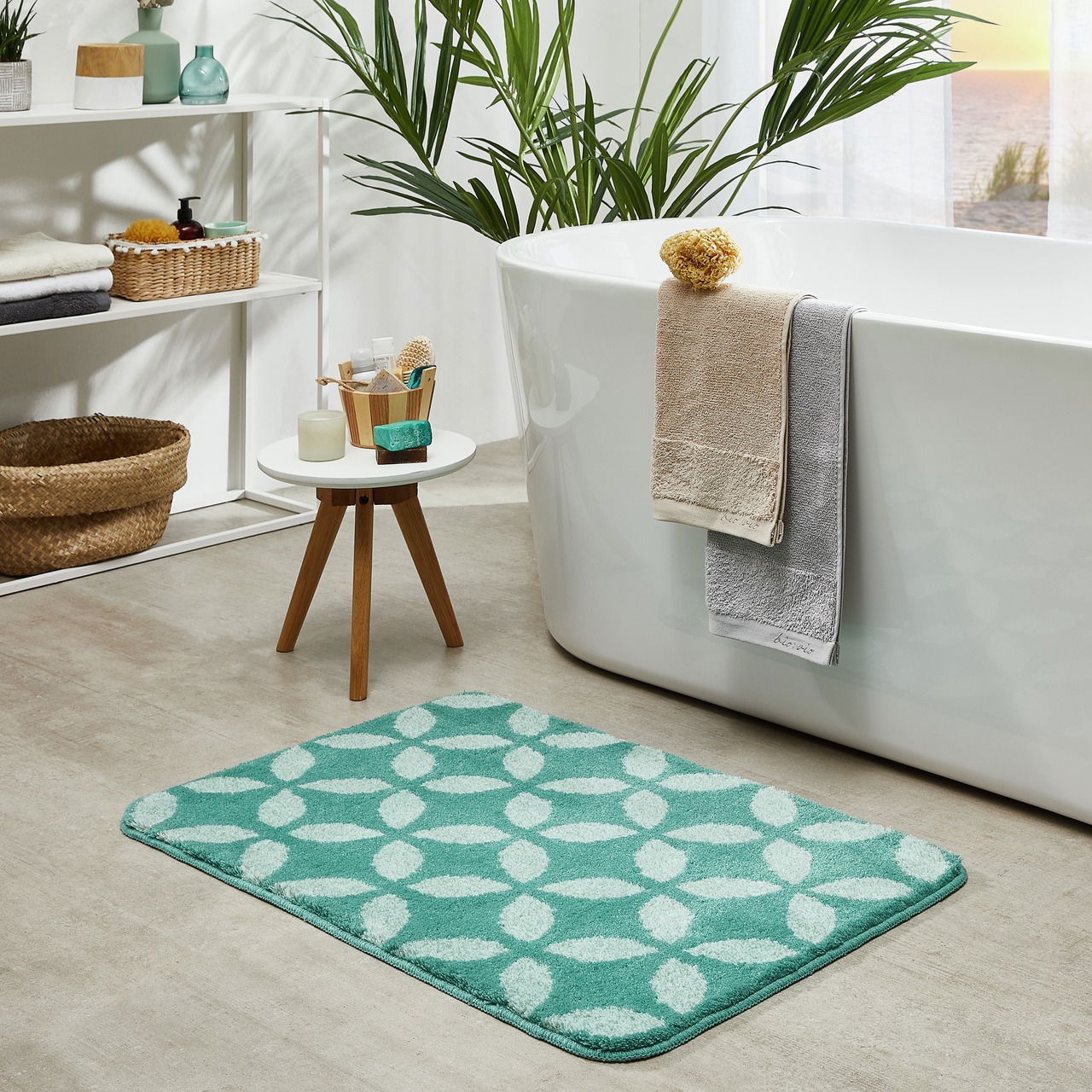 Kleine Wolke Badteppich 60x 90 cm MAILA