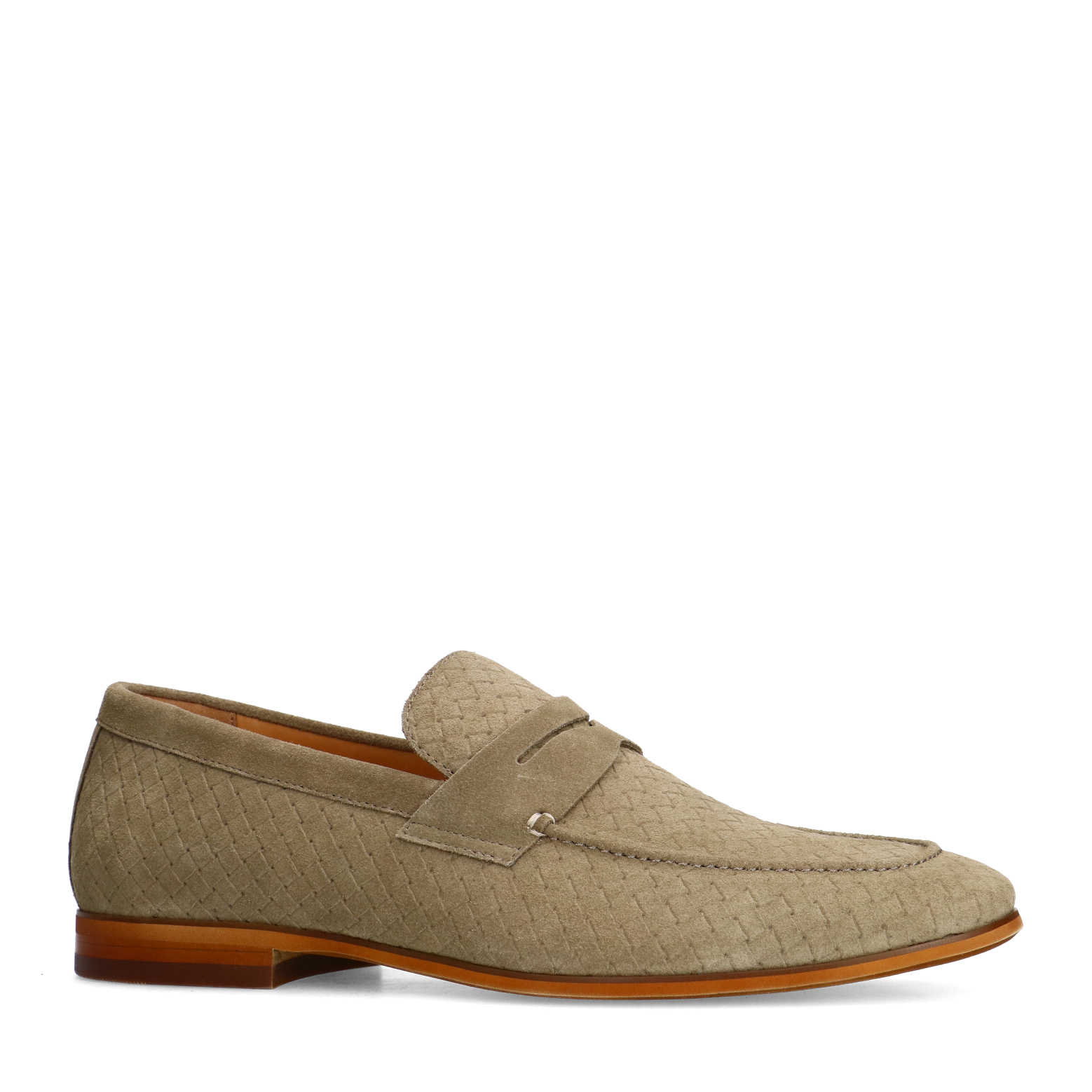 Taupe suède loafers
