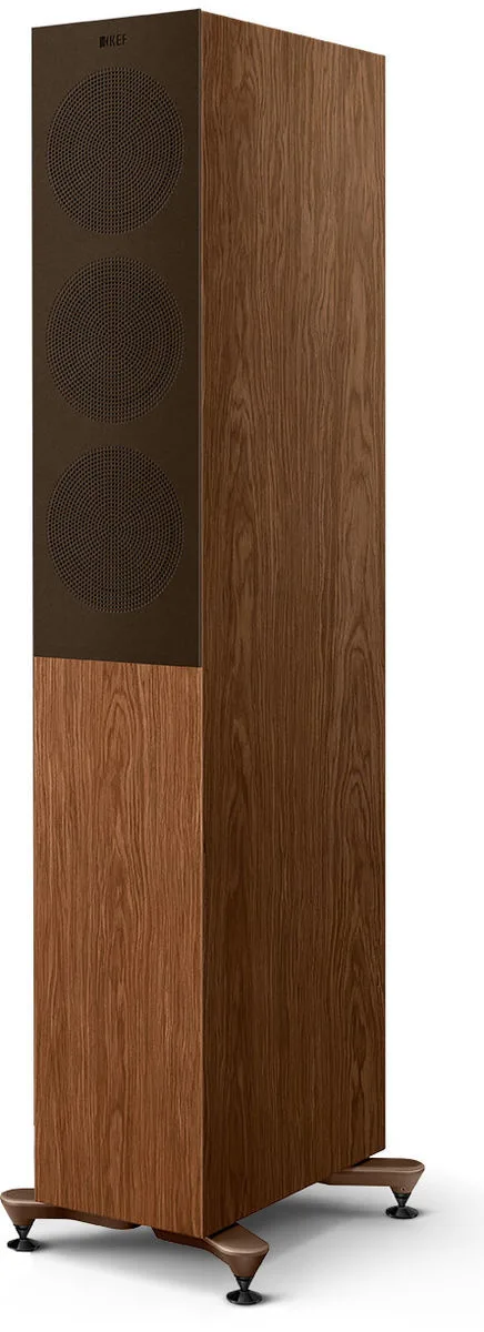 KEF R5 Meta Noyer Clair (la paire) Enceintes colonne