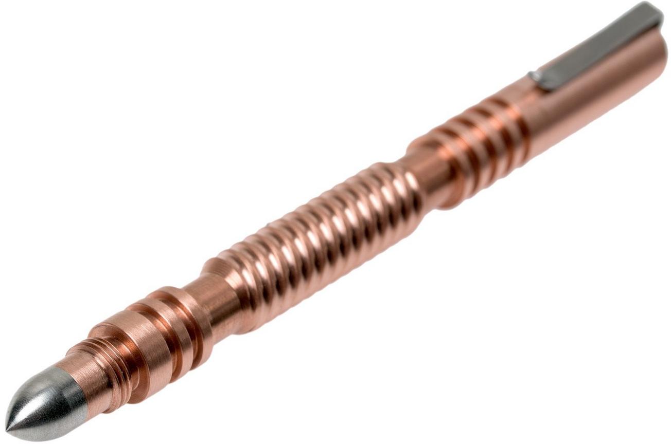 Rick Hinderer Spiral Investigator Pen Copper, tactische pen
