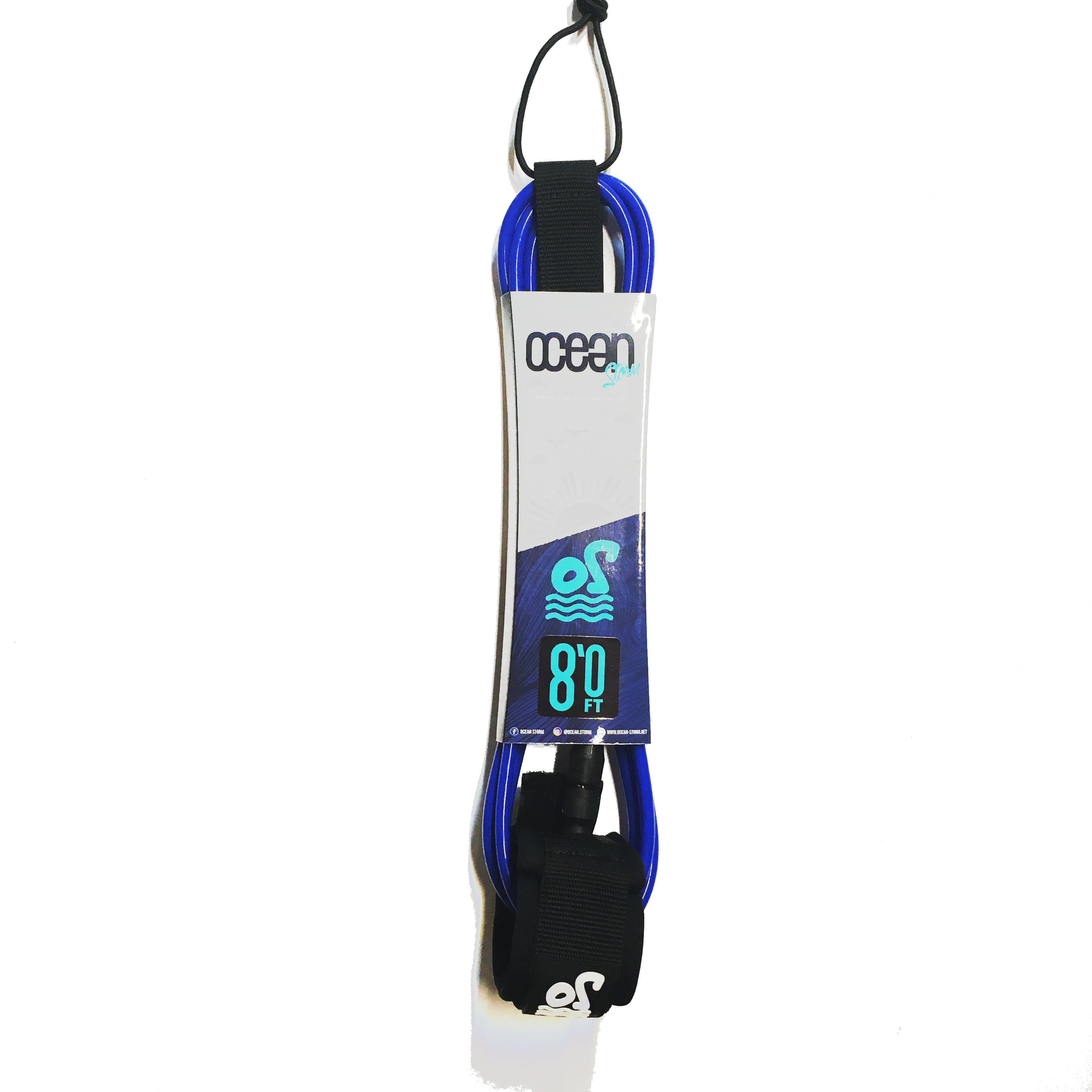 Ocean Storm Regular leash 8'0 Rouge