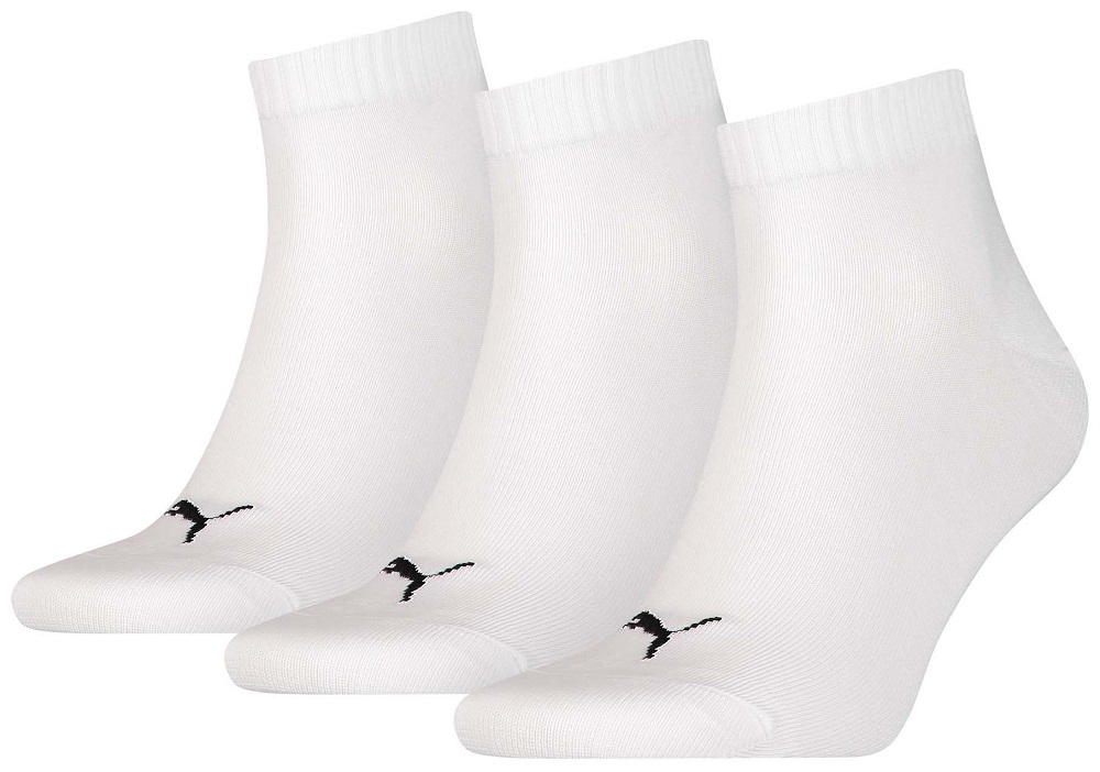 3er Pack PUMA Damen und Herren Socken - weiß - 35/38