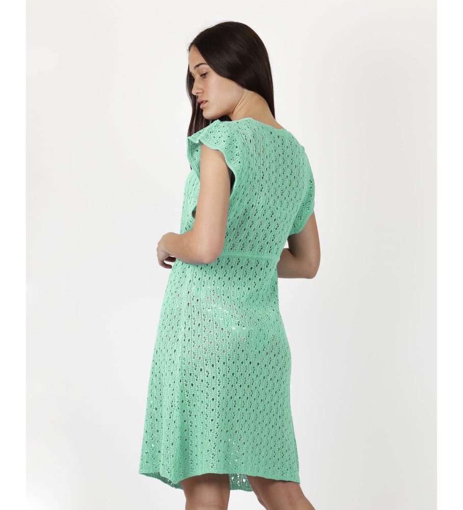 Vestido de crochê turquesa Admas