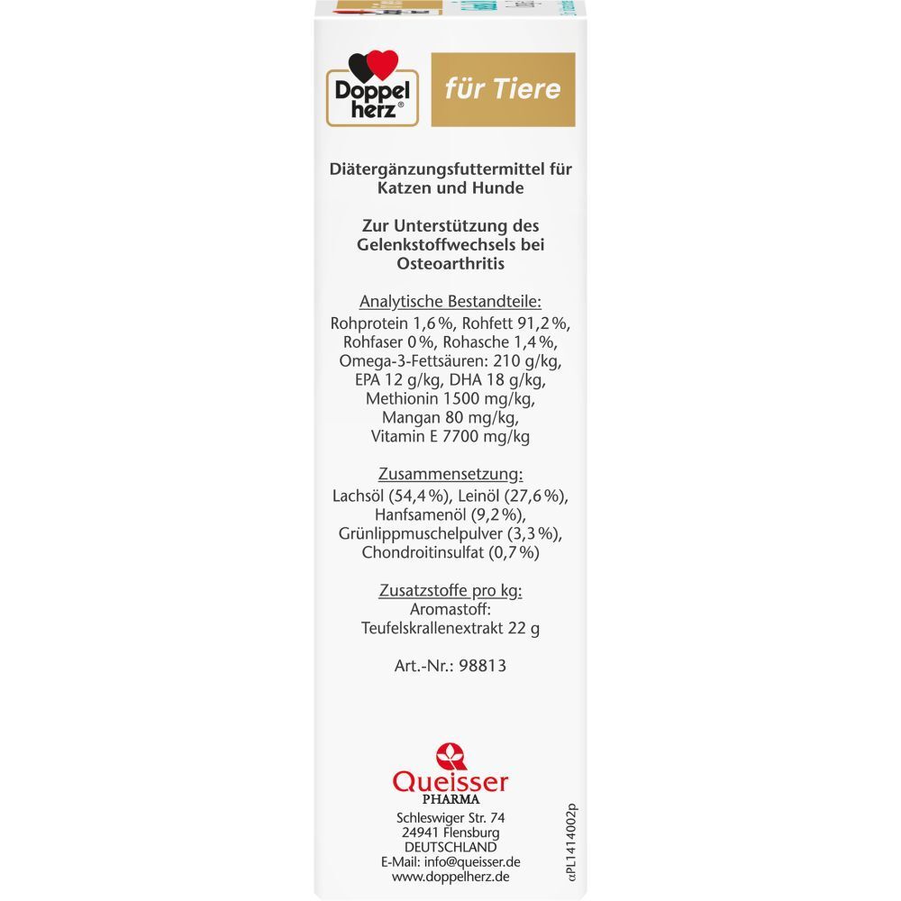 Doppelherz® für Tiere Gelenk Öl Omega-3 für Katzen und Hunde