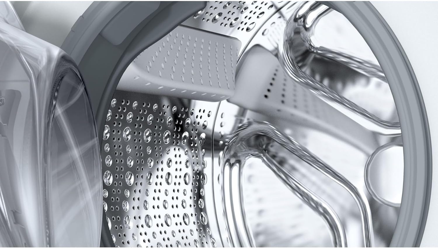 Bosch WUU28T49, Serie 6, Frontlader Waschmaschine, 9 kg, 1400 UpM, Unterbaufähig, SpeedPerfect, Maximale Energie- und Wasserersparnis, Nachlegefunktion, besonders hygienisch, AquaStop