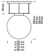 Tecnolumen Deckenleuchte DMB 26 300 NI