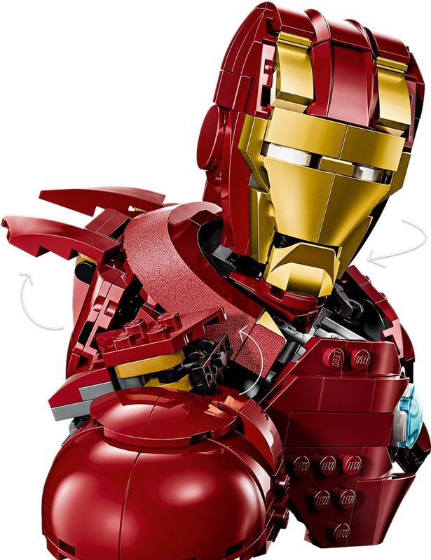 LEGO - Marvel Iron Man MK4 - Bouwset - Model om te Tentoonstellen - Inclusief Minifiguur