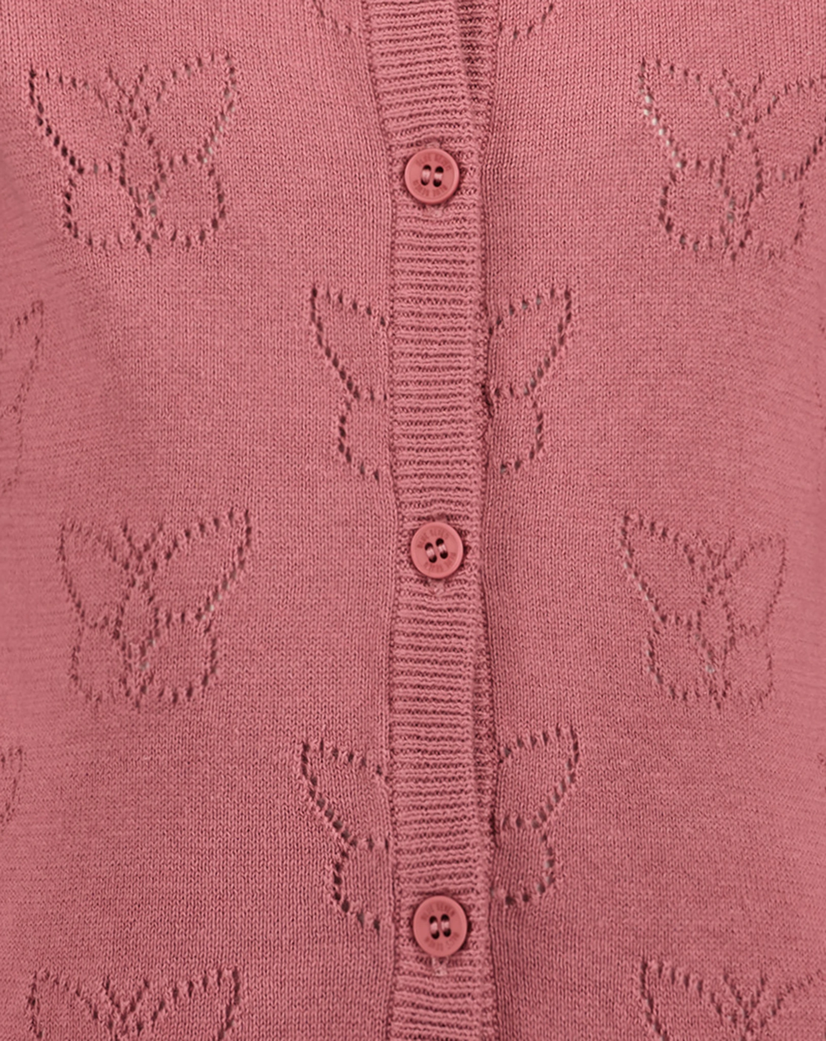 Strickjacke FARFALLA in aubergine