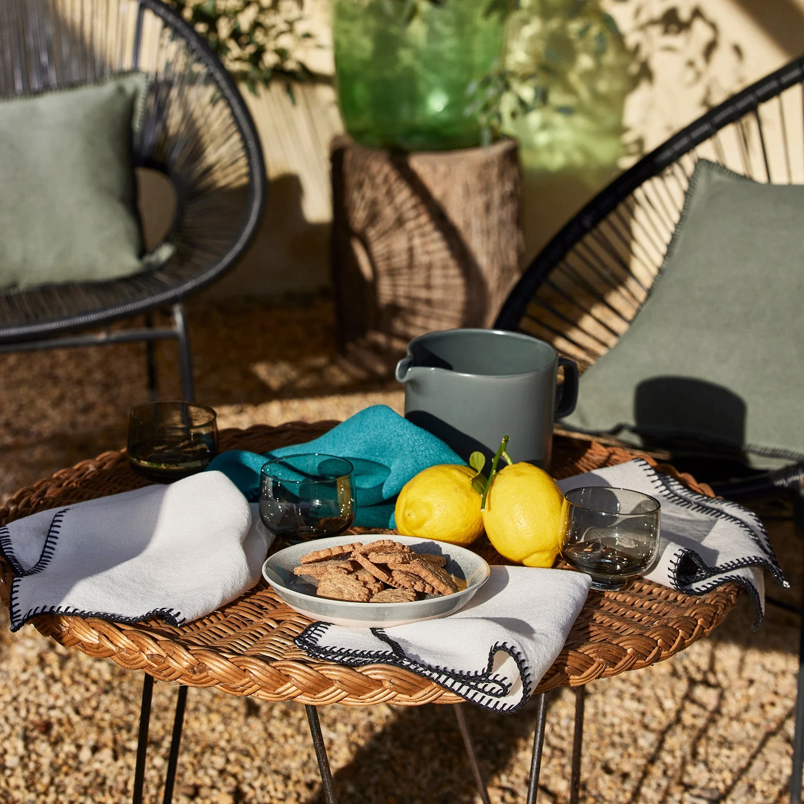 NINO - Serviette de table | Blanc
