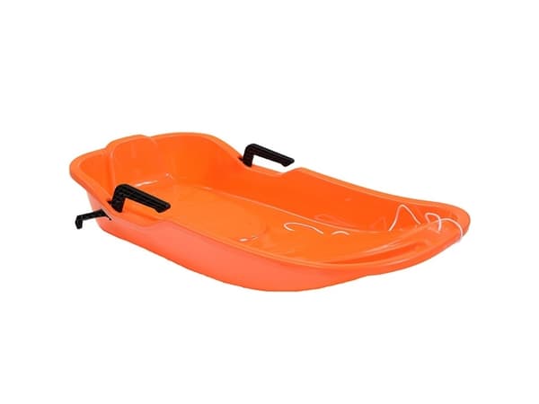Hamax Sno Glider plastslede med bremser, oransje