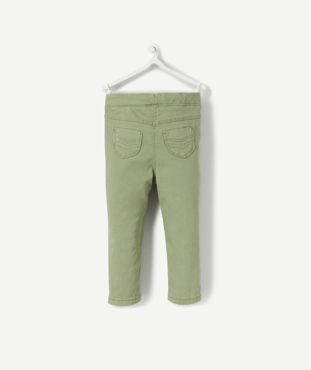 PANTALON TREGGING VERT BÉBÉ FILLE