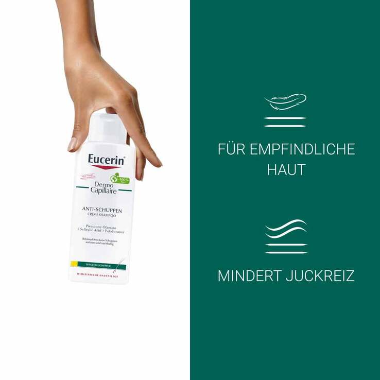 Eucerin DermoCapillaire Anti-Schuppen Creme Shampoo, 250 ml