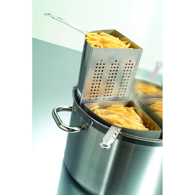 Cuit-pâtes triangulaire inox 2,8 L