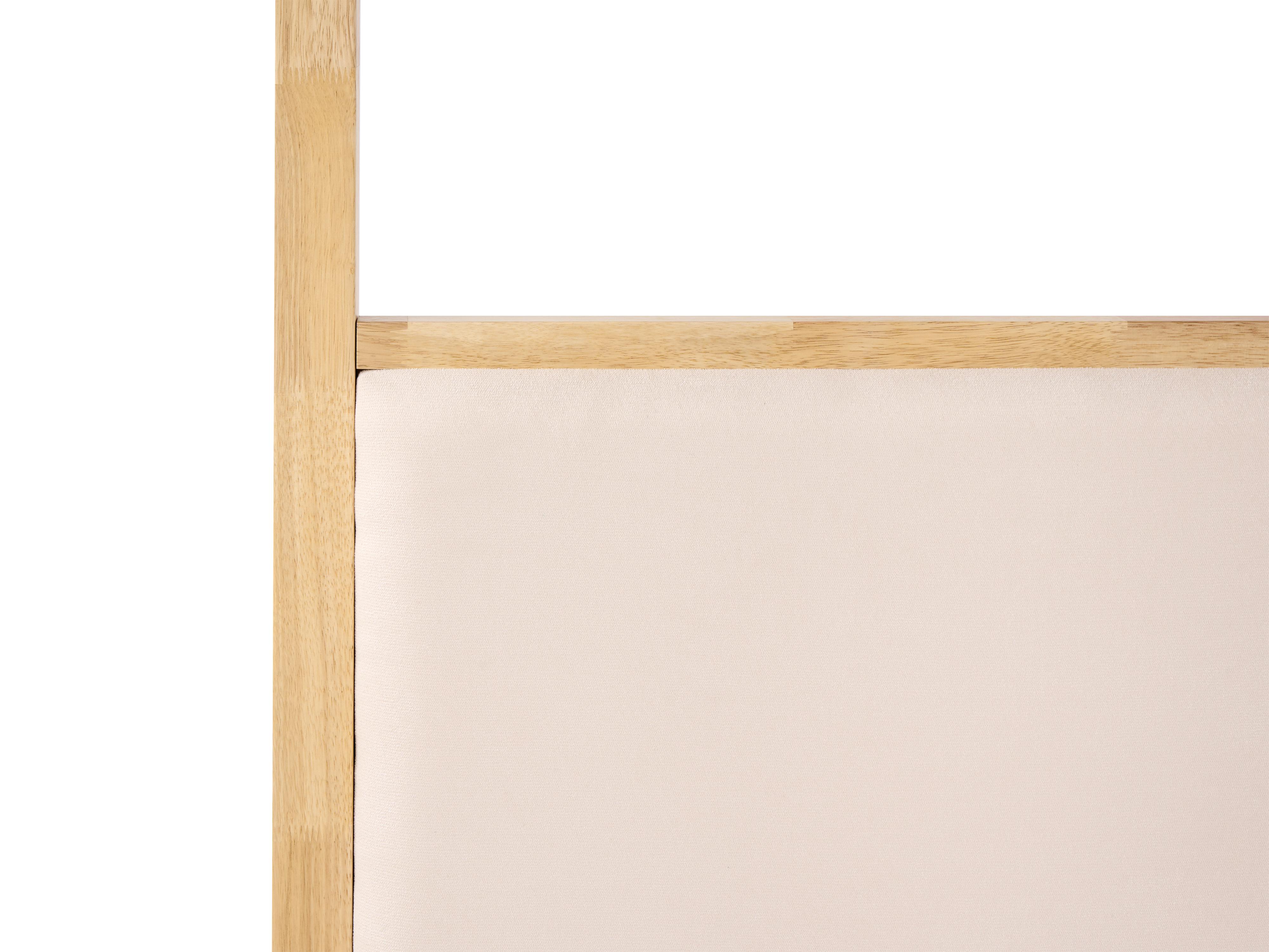 Hemelbed Hout HAILLICOURT 180 x 200 cm Lichtbruin