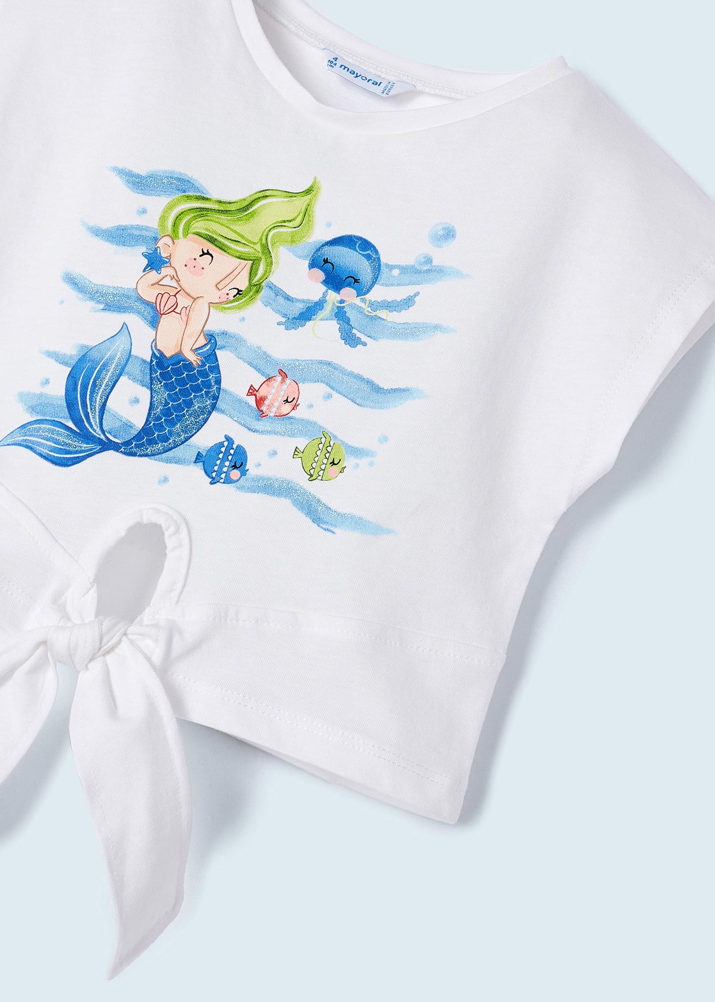Conjunto de duas peças em algodão sustentável para meninas