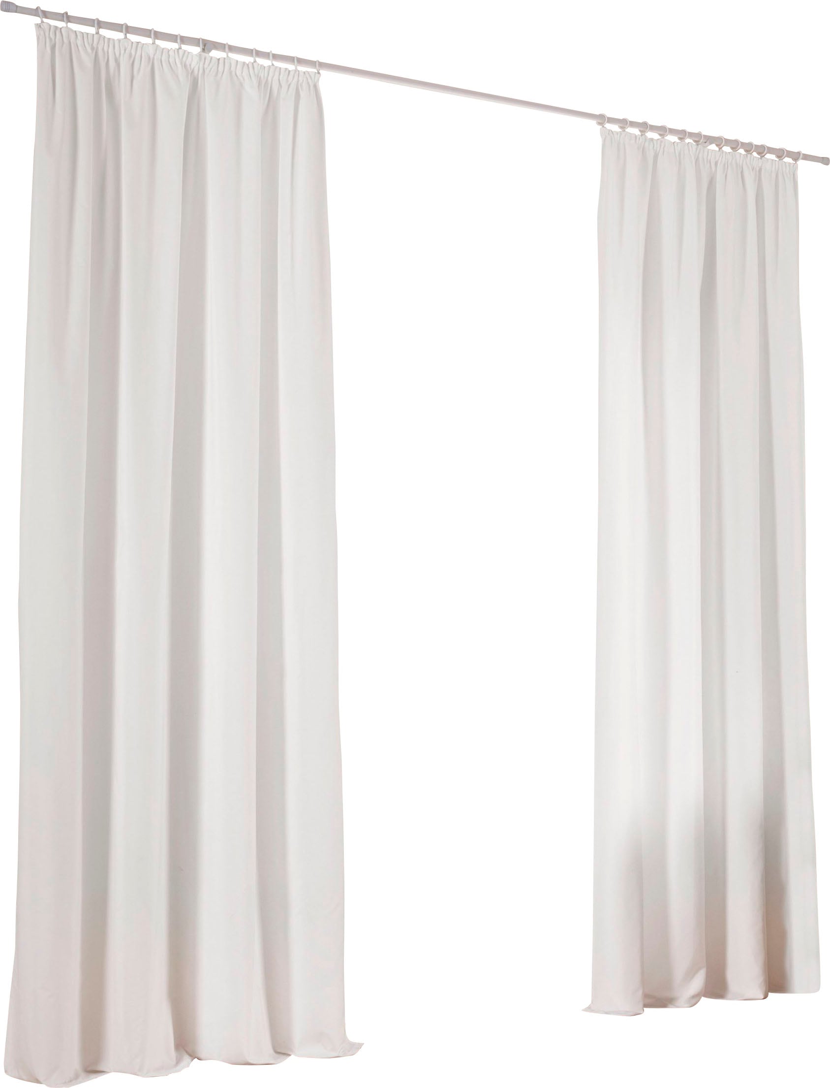 GOODproduct Vorhang »Parry« Kräuselband 2 Stk. tlg. 2-er Set, blickdicht, monochrom, basic, einfarbig, Bestseller