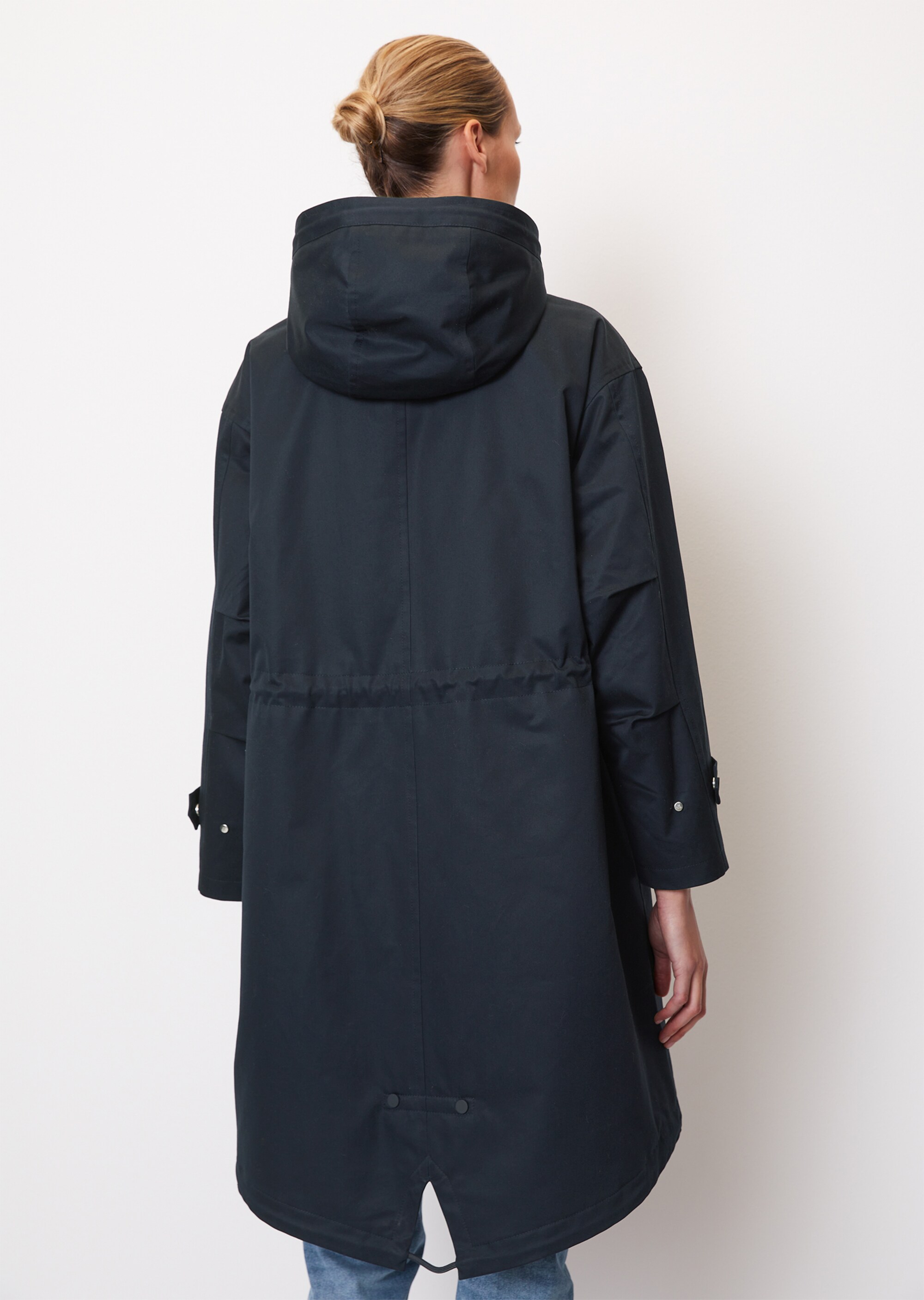 Leicht wattierter Parka mit fixierter Kapuze regular mit wasserabweisender Oberfläche