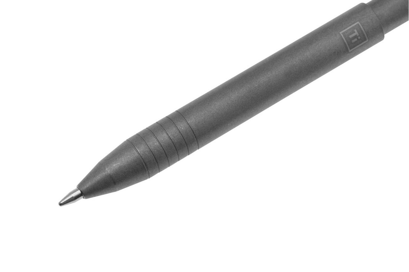Big Idea Design Ti Mini Pen TI-MPEN-SW Stonewashed Titanium, everyday carry mini pen