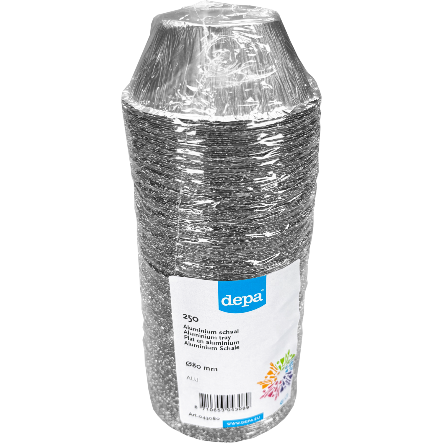 Cup, aluminium, 70ml, Ø 80mm, 30mm, zilver