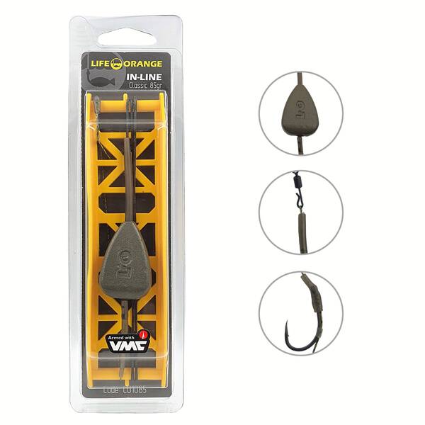 Bas de ligne carpe Life Orange Inline Classic