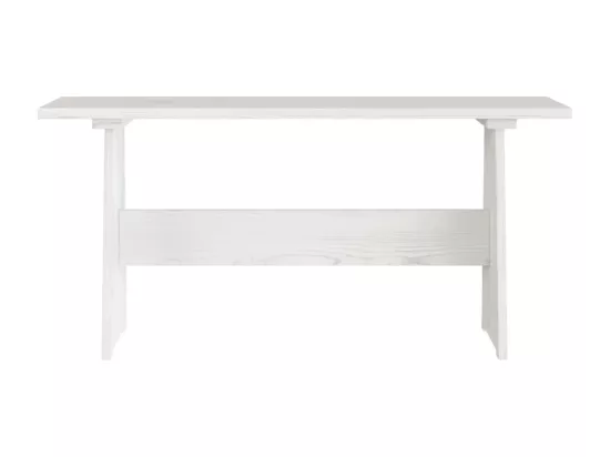 Ensemble à manger REINE 3 pcs blanc bois de pin massif